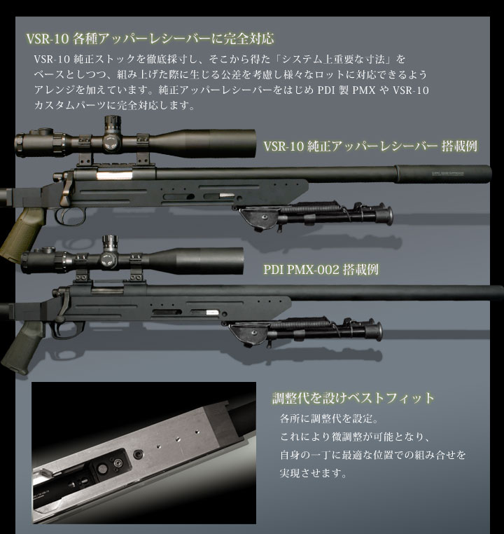 エアガン　VSR-10 ノーマルパーツ